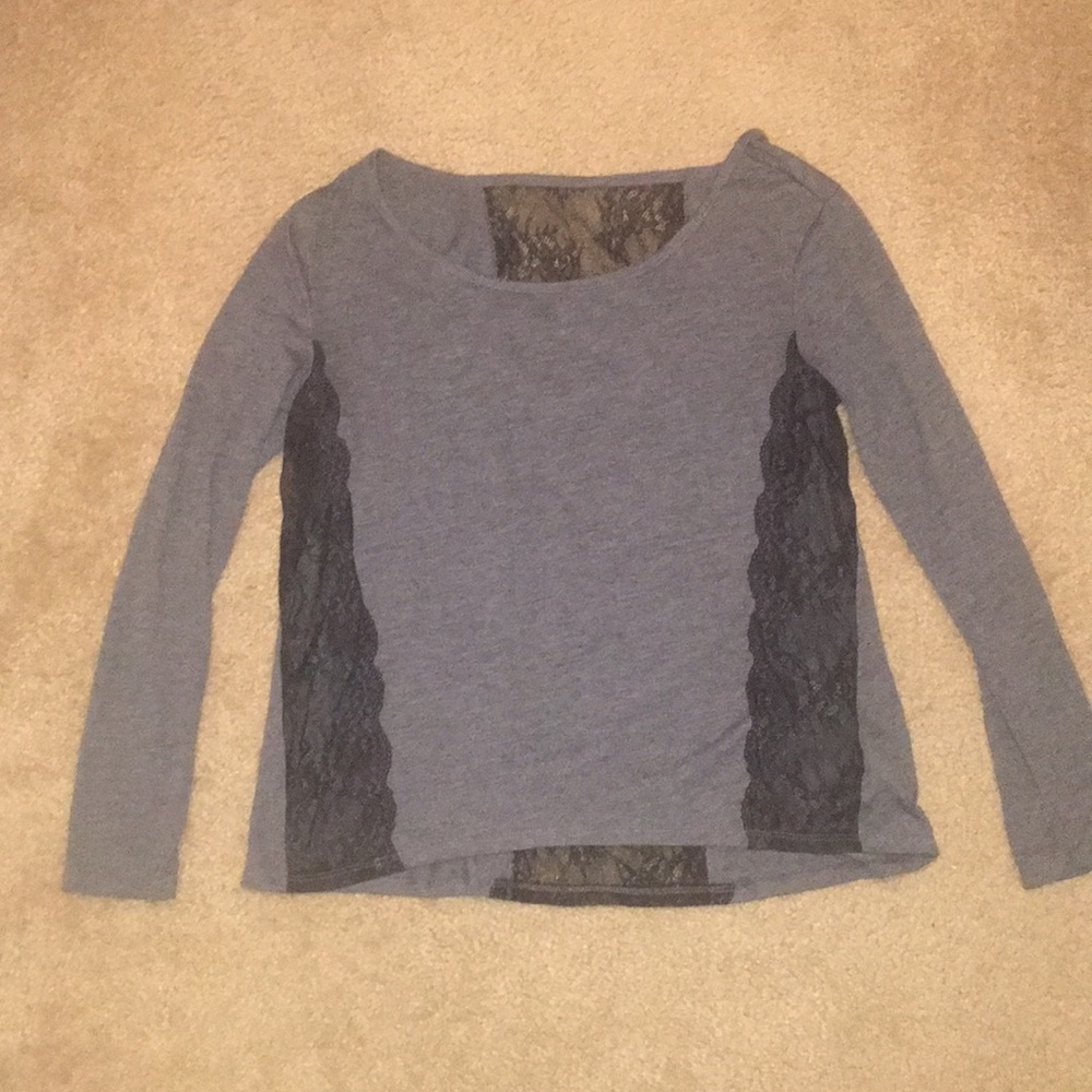 Gray and black long sleeve.